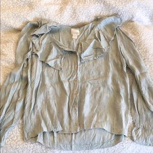 Light sage green blouse